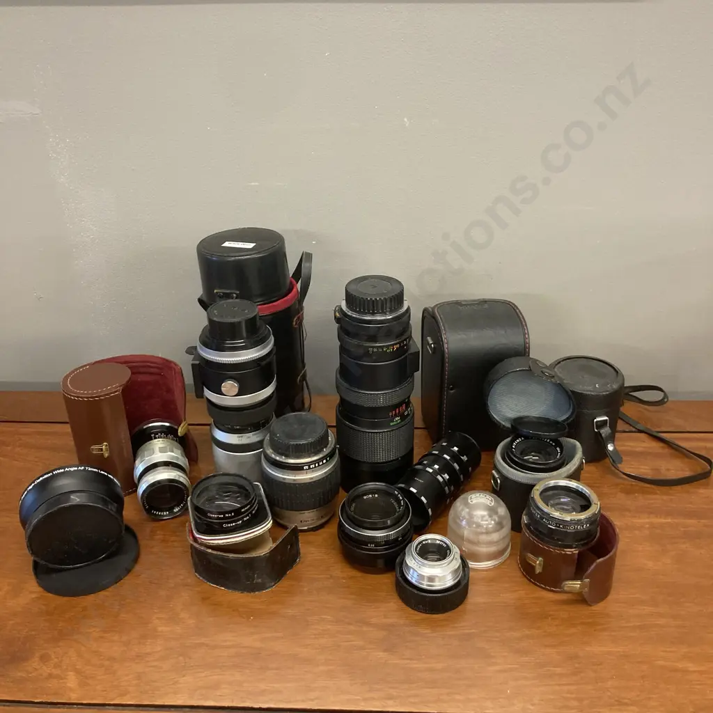 Assorted Camera Lenses, Cases Etc Image 1++